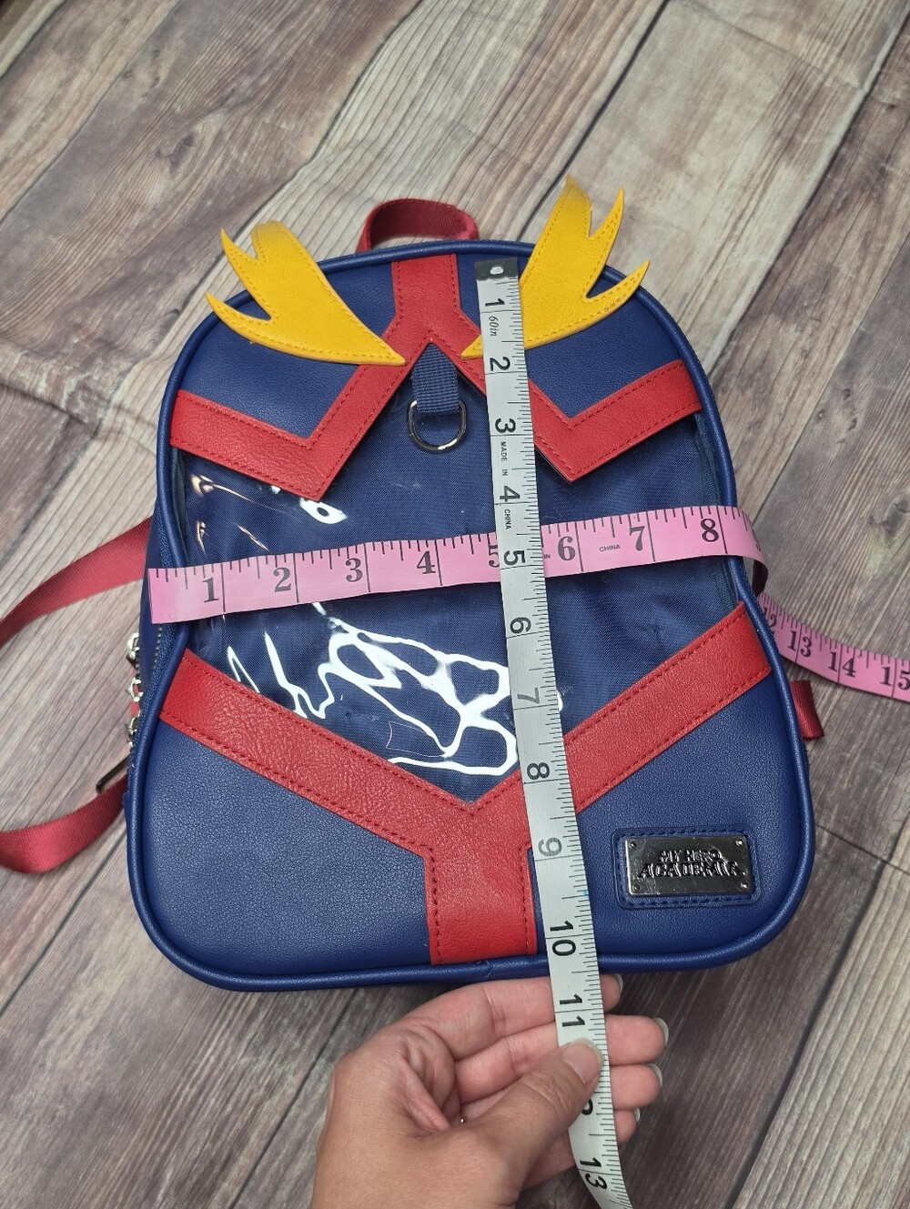 My Hero Academia All Might Pin Ita Bag Mini Backpack - Picture 5 of 9